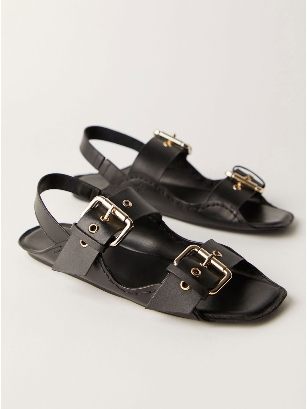 Free People Blossom Buckle Slingback Flat Sandals New 11